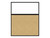 Hush Panel 6'h x 5'w Acoustic Control Beige with Clear Poly (Non-Electric) with Matte Black Frame