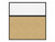Hush Panel 6'h x 6'w Acoustic Control Beige with Frosted Poly (Non-Electric) with Matt Black Frame