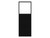 Hush Panel 6'h x 2'w Acoustic Control Black with Clear Poly (Non-Electric) with Matte Black Frame