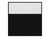 Hush Panel 6'h x 6'w Acoustic Control Black with Fluted Poly (Non-Electric) with Matte Black Frame