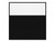 Hush Panel 6'h x 6'w Acoustic Control Black with Frosted Poly (Non-Electric) with Matte Black Frame