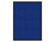 Hush Panel 4'h x 3'w Acoustic Control Blue (Non-Electric) with Matte Black Frame