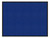 Hush Panel 4'h x 5'w Acoustic Control Blue (Non-Electric) with Matte Black Frame