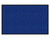 Hush Panel 4'h x 6'w Acoustic Control Blue ONE PIECE (Non-Electric) with Matte Black Frame