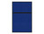 Hush Panel 6'h x 4'w Acoustic Control Blue TWO PIECE (Non-Electric) with Matte Black Frame