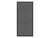 Hush Panel 6'h x 3'w Acoustic Control Dark Gray (Non-Electric) with Matte Black Frame