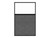 Hush Panel 6'h x 4'w Acoustic Control Dark Gray with Clear Poly (Non-Electric) with Matte Black Frame