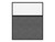 Hush Panel 6'h x 5'w Acoustic Control Dark Gray with Frosted Poly (Non-Electric) with Matte Black Frame