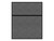 Hush Panel 6'h x 5'w Acoustic Control Dark Gray (Non-Electric) with Matte Black Frame