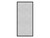 Hush Panel 6'h x 3'w Acoustic Control Marble Gray (Non-Electric) with Matte Black Frame