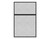 Hush Panel 6'h x 4'w Acoustic Control Marble Gray TWO PIECE (Non-Electric) with Matte Black Frame