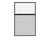 Hush Panel 6'h x 4'w Acoustic Control Marble Gray with Frosted Poly (Non-Electric) with Matte Black Frame