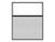 Hush Panel 6'h x 5'w Acoustic Control Marble Gray with Clear Poly (Non-Electric) with Matte Black Frame