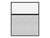 Hush Panel 6'h x 5'w Acoustic Control Marble Gray with Frosted Poly (Non-Electric) with Matte Black Frame
