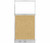 Hush Panel Electrical 6'h x 3'w Acoustic Control Beige with Clear Poly