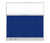Hush Panel Electrical 6'h x 6'w Acoustic Control Blue with Clear Poly