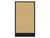 Hush Panel Electrical 4'h x 2'w Acoustic Control Beige with Matte Black Frame