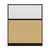 Hush Panel Electrical 6'h x 5'w Acoustic Control Beige with Fluted Poly with Matte Black Frame