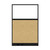 Hush Panel Electrical 6'h x 4'w Acoustic Control Beige with Frosted Poly with Matte Black Frame
