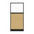 Hush Panel Electrical 6'h x 3'w Acoustic Control Beige with Frosted Poly with Matte Black Frame