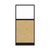 Hush Panel Electrical 6'h x 3'w Acoustic Control Beige with Clear Poly with Matte Black Frame
