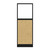 Hush Panel Electrical 6'h x 2'w Acoustic Control Beige with Frosted Poly with Matte Black Frame