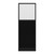 Hush Panel Electrical 6'h x 2'w Acoustic Control Black with Fluted Poly with Matte Black Frame