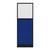 Hush Panel Electrical 6'h x 2'w Acoustic Control Blue with Fluted Poly with Matte Black Frame
