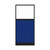 Hush Panel Electrical 6'h x 3'w Acoustic Control Blue with Clear Poly with Matte Black Frame