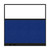 Hush Panel Electrical 6'h x 6'w Acoustic Control Blue with Frosted Poly with Matte Black Frame