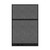 Hush Panel Electrical 6'h x 4'w Acoustic Control Dark Gray TWO PIECE with Matte Black Frame