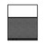 Hush Panel Electrical 6'h x 5'w Acoustic Control Dark Gray with Clear Poly with Matte Black Frame