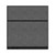 Hush Panel Electrical 6'h x 6'w Acoustic Control Dark Gray with Matte Black Frame