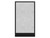 Hush Panel Electrical 4'h x 2'w Acoustic Control Marble Gray with Matte Black Frame