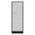 Hush Panel Electrical 6'h x 2'w Acoustic Control Marble Gray with Matte Black Frame