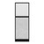 Hush Panel Electrical 6'h x 2'w Acoustic Control Marble Gray with Fluted Poly with Matte Black Frame