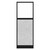 Hush Panel Electrical 6'h x 2'w Acoustic Control Marble Gray with Clear Poly with Matte Black Frame