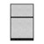 Hush Panel Electrical 6'h x 4'w Acoustic Control Marble Gray TWO PIECE with Matte Black Frame