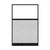 Hush Panel Electrical 6'h x 4'w Acoustic Control Marble Gray with Frosted Poly with Matte Black Frame