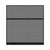 Configurable Acoustic Cubicle Partition Electric Hush Panel 6' x 6' Cloud Gray Woven Woven Fabric Black Trim
