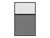 Portable and Acoustic Partition Hush Panel Configurable Cubicle Partition 4' x 6' W/ Window Cloud Gray Woven Fabric Clear Fluted Window Black Trim