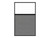 Portable and Acoustic Partition Hush Panel Configurable Cubicle Partition 4' x 6' W/ Window Cloud Gray Woven Fabric Frosted Window Black Trim
