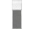 Portable and Acoustic Partition Hush Panel Configurable Cubicle Partition 2' x 6' W/ Window Cloud Gray Woven Fabric Clear Fluted Window