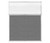 Portable and Acoustic Partition Hush Panel Configurable Cubicle Partition 5' x 6' W/ Window Cloud Gray Woven Fabric Clear Fluted Window