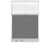 Configurable Acoustic Cubicle Partition Electric Hush Panel 4' x 6' Cloud Gray Woven Fabric Clear Fluted Window w/ Electric Channel
