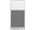Configurable Acoustic Cubicle Partition Electric Hush Panel 3' x 6' Cloud Gray Woven Fabric Clear Fluted Window w/ Electric Channel
