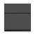 Configurable Acoustic Cubicle Partition Electric Hush Panel 6' x 6' Charcoal Gray Woven Fabric Black Trim