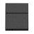Configurable Acoustic Cubicle Partition Electric Hush Panel 5' x 6' Charcoal Gray Woven Fabric Black Trim