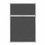 Portable and Acoustic Partition Hush Panel Configurable Cubicle Partition 4' x 6' Charcoal Gray Woven Fabric