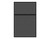 Portable and Acoustic Partition Hush Panel Configurable Cubicle Partition 4' x 6' Charcoal Gray Woven Fabric Black Trim